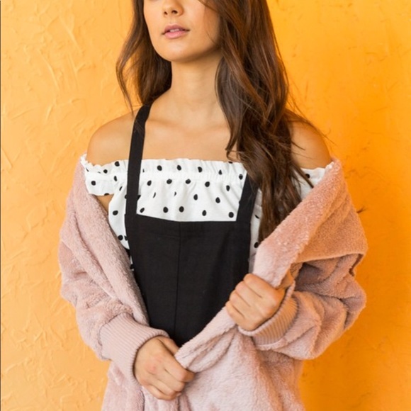 ❄️LAST1️⃣//MAUVE BLANKET CARDIGAN FLEECE HOODIE - Picture 6 of 9